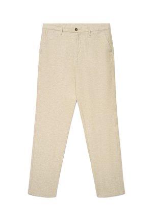 Calliope, PANTALONE LUNGO TINTA UNITA - Chino - sandalo melange