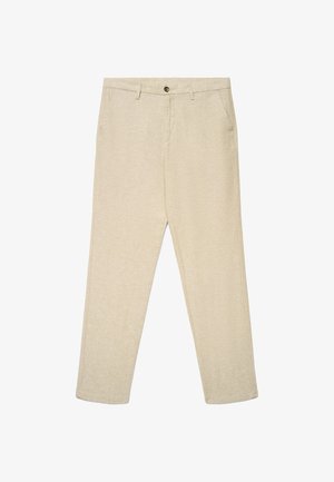 Calliope, PANTALONE LUNGO TINTA UNITA - Chino - sandalo melange