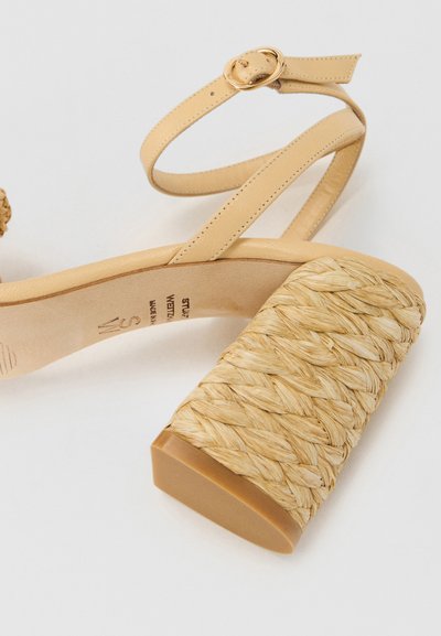 Stuart Weitzman MAGNOLIA - Ankle cuff sandals - natural tonal