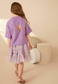 Next FLORAL SET - REGULAR FIT - A-snit nederdel - mauve purple