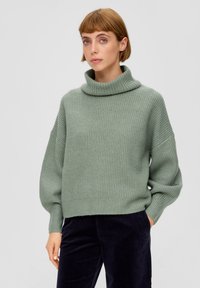 s.Oliver OVERSIZED - Strickpullover - salbeigrün