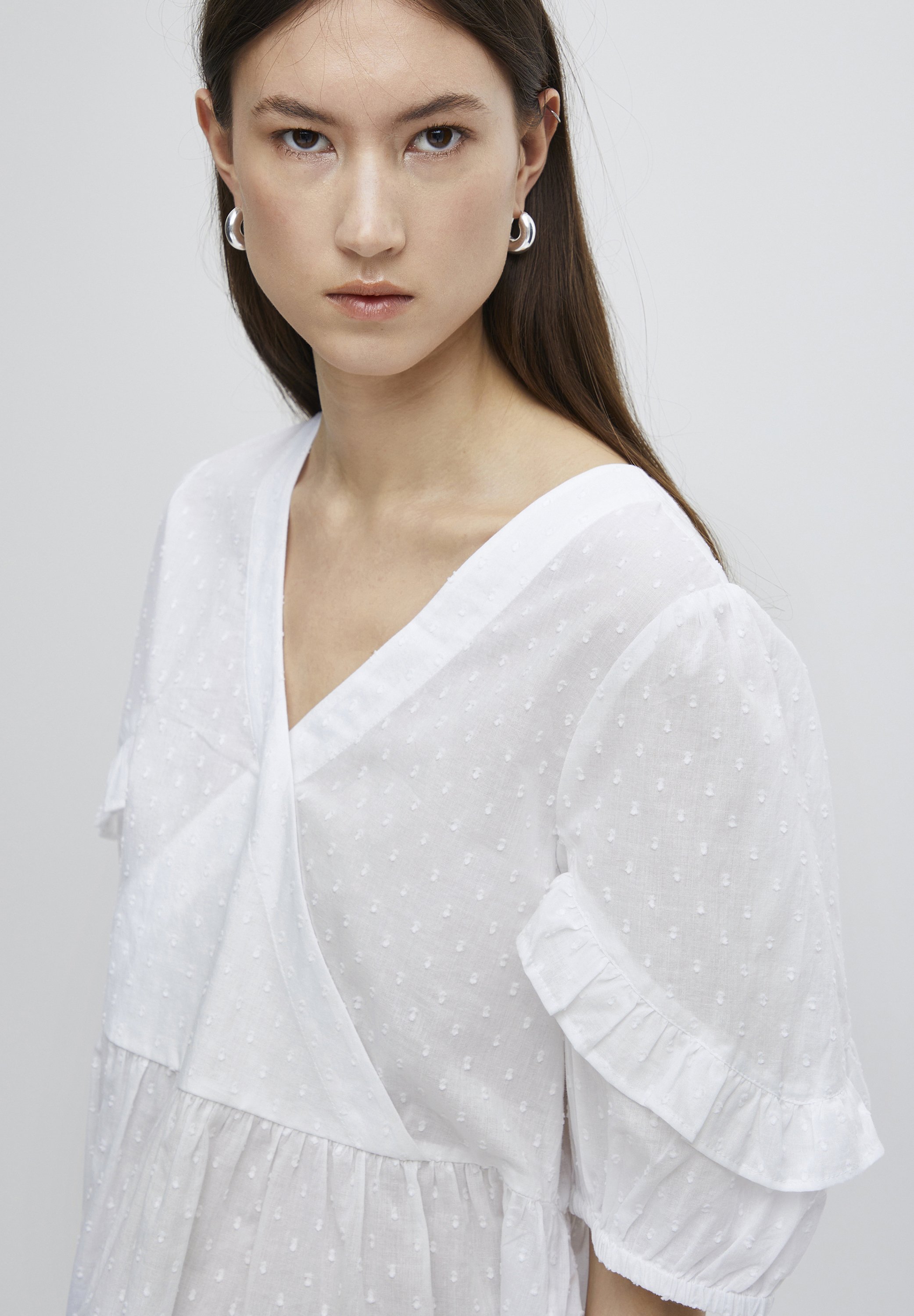 ICHI IHFOLONA - Blouse - cloud dancer/white - Zalando