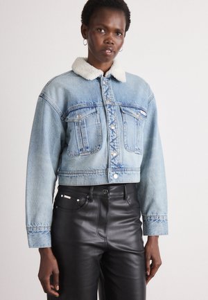 SHERPA JACKET - Jachetă din denim - blue newton