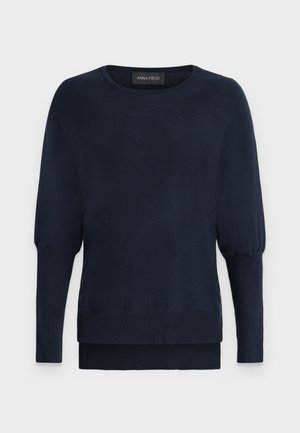 Anna Field by Zalando, ADAPTIVE BATWING JUMPER WITH LONG CUFFS - Jumper - dark blue