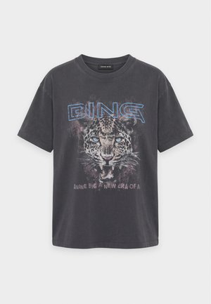 ANINE BING, CADE TEE TIGER MUSE - T-shirt imprimé - black