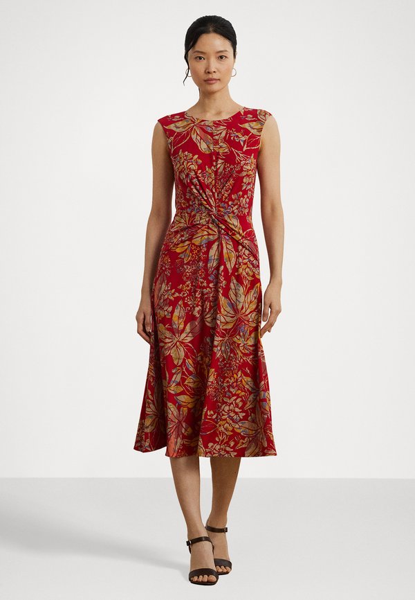 Floral Twist Front Stretch Jersey Dress - Jersey dress2