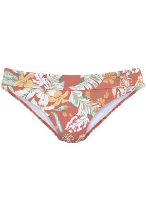 Bikini-Hose - rostrot bedruckt