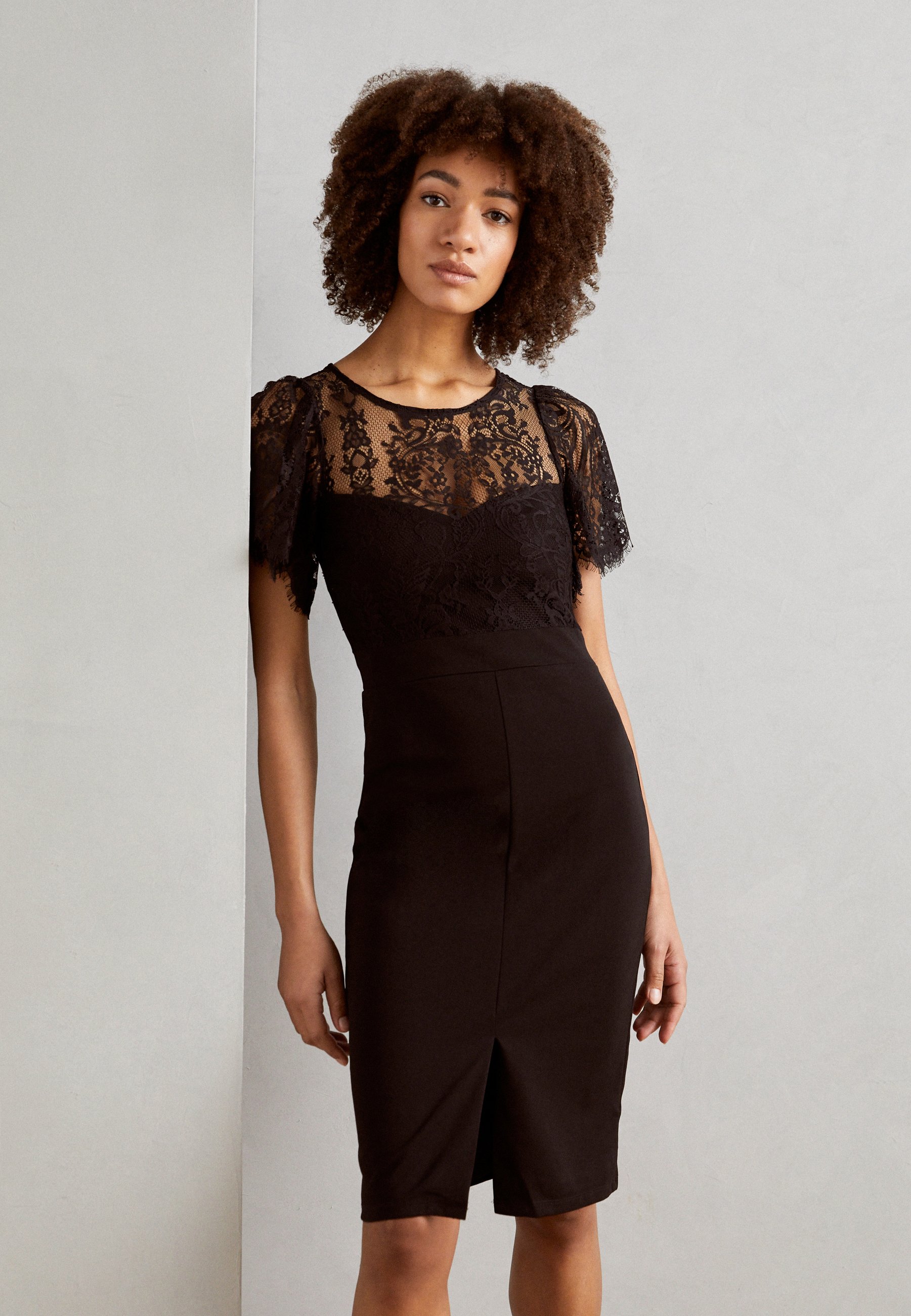 sachin and babi light blue dress Black & Pink Lace Cocktail Dress – DRESS Bridport main image 1
