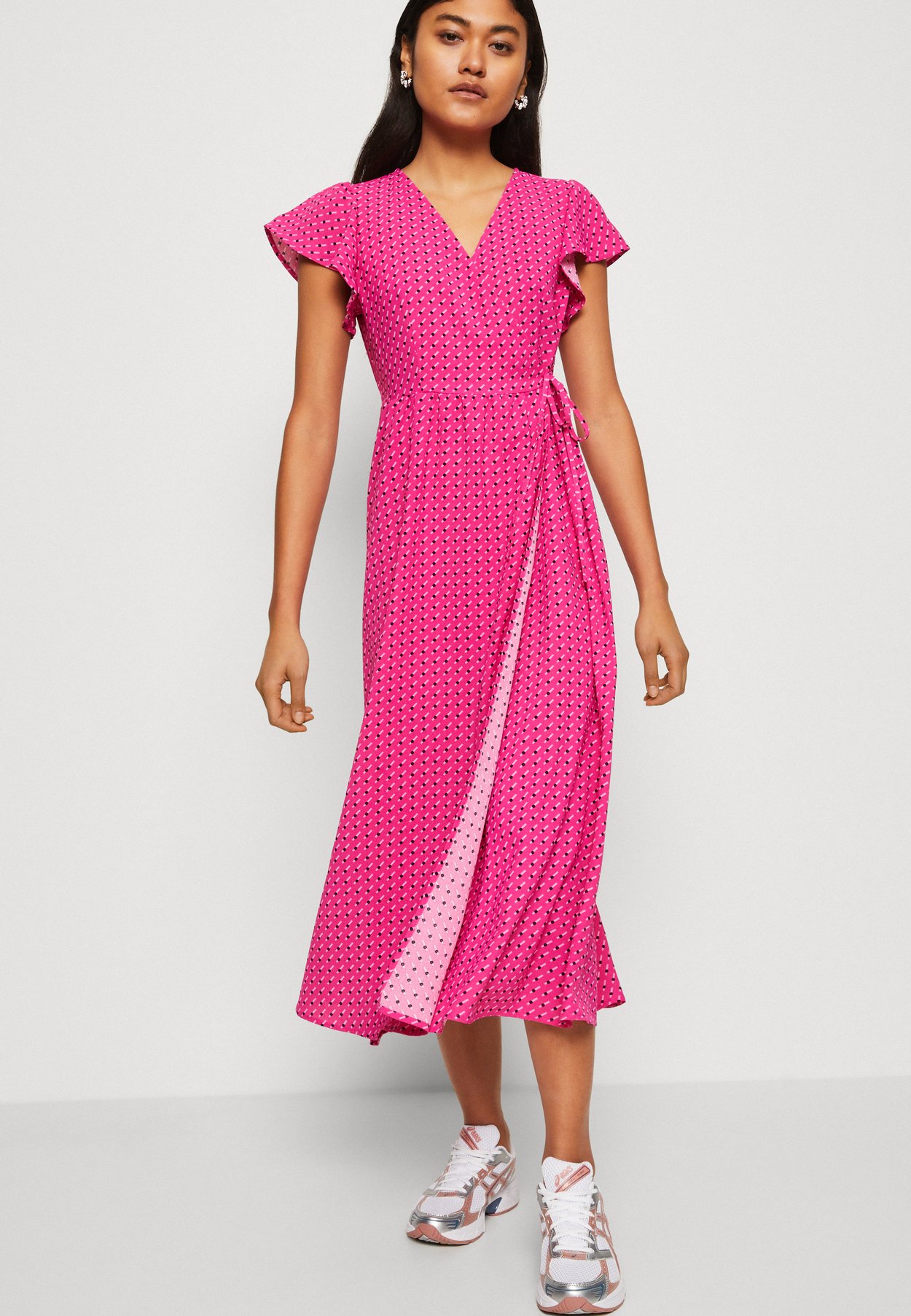 ONLNAOMI MIDI WRAP DRESS