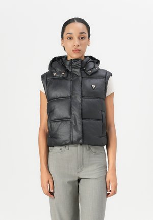 ERNESTINE PADDED VEST - Strukirani kaput - jet black