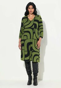 Ulla Popken GEOMETRIC - Denní šaty - ebony