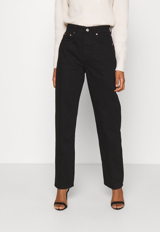 HIGH WAIST - Jeans Relaxed Fit - black