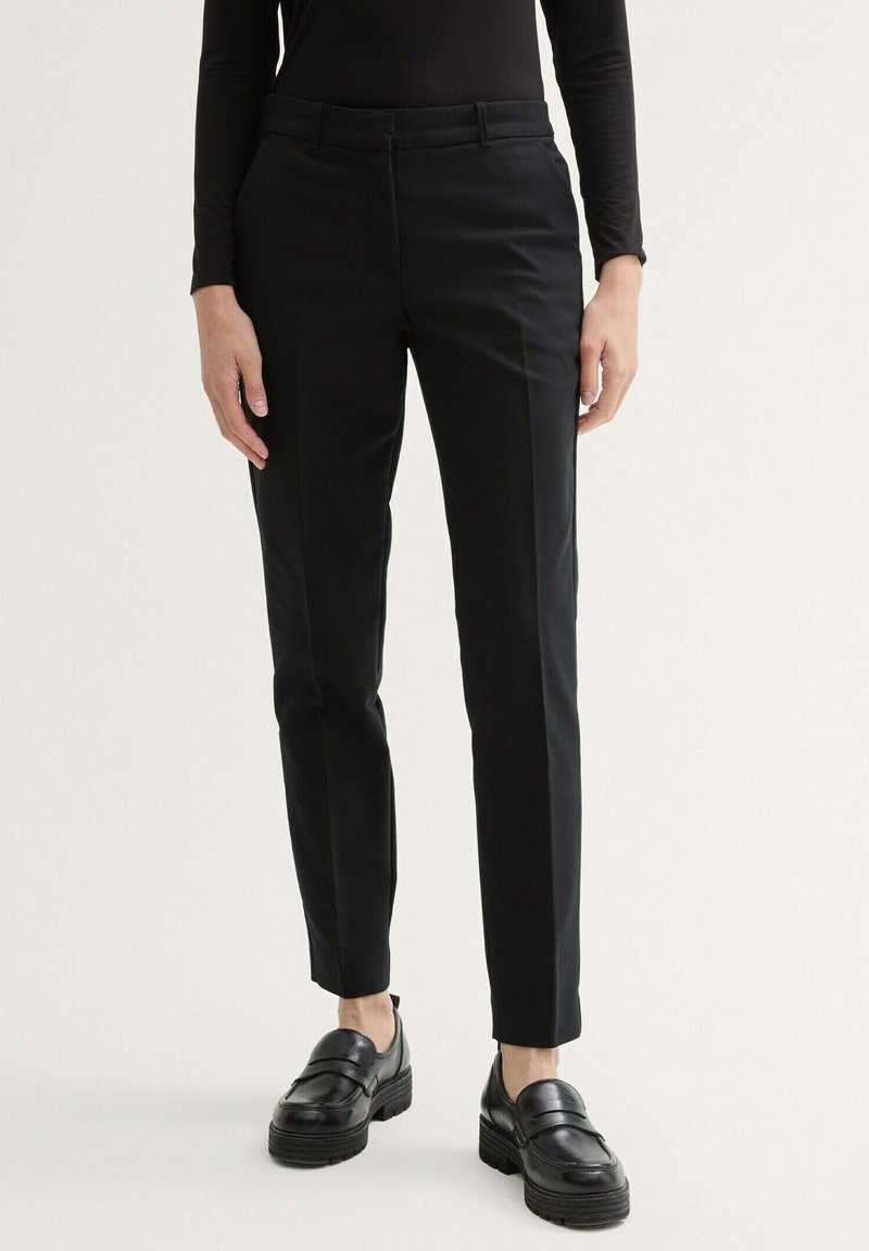 TOM TAILOR MIA SLIM - Chino kalhoty - deep black