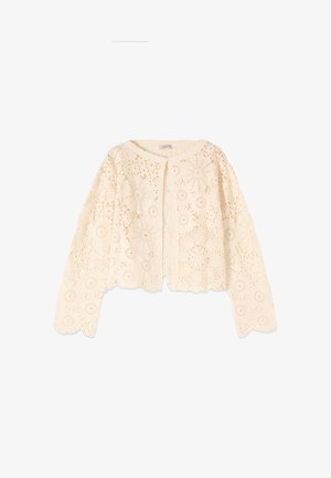 Oltre, CARDIGAN CORTO - Cardigan - bianco