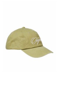 Khaki baseball cap lavet af bomuld med en buet skygge, der har broderet "Original" tekst foran og ventilationshuller på siderne.