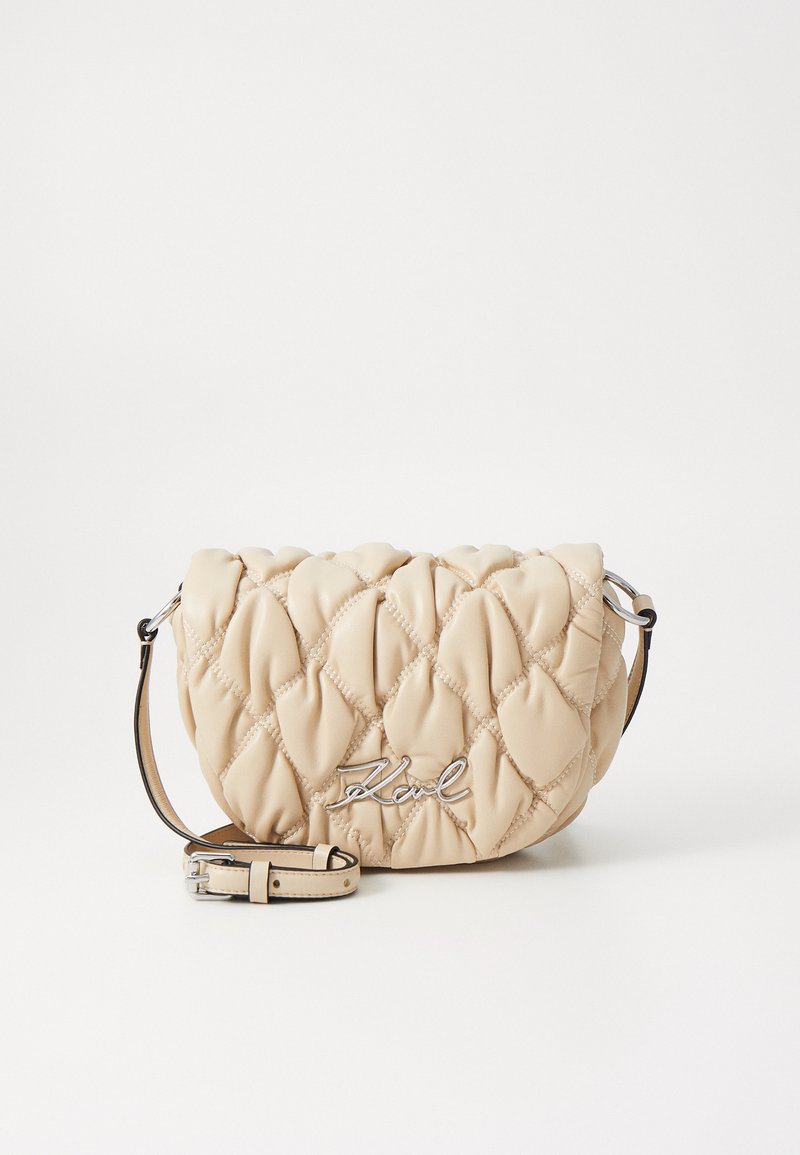 KARL LAGERFELD SIGNATURE KUILT - Borsa a tracolla - trench beige