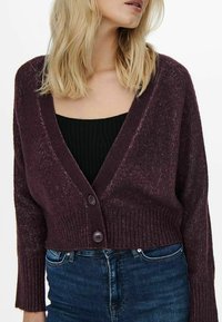 ONLY ONLMACADAMIA L/S CARDIGAN BF KNT - Vesta na kopčanje - winetasting