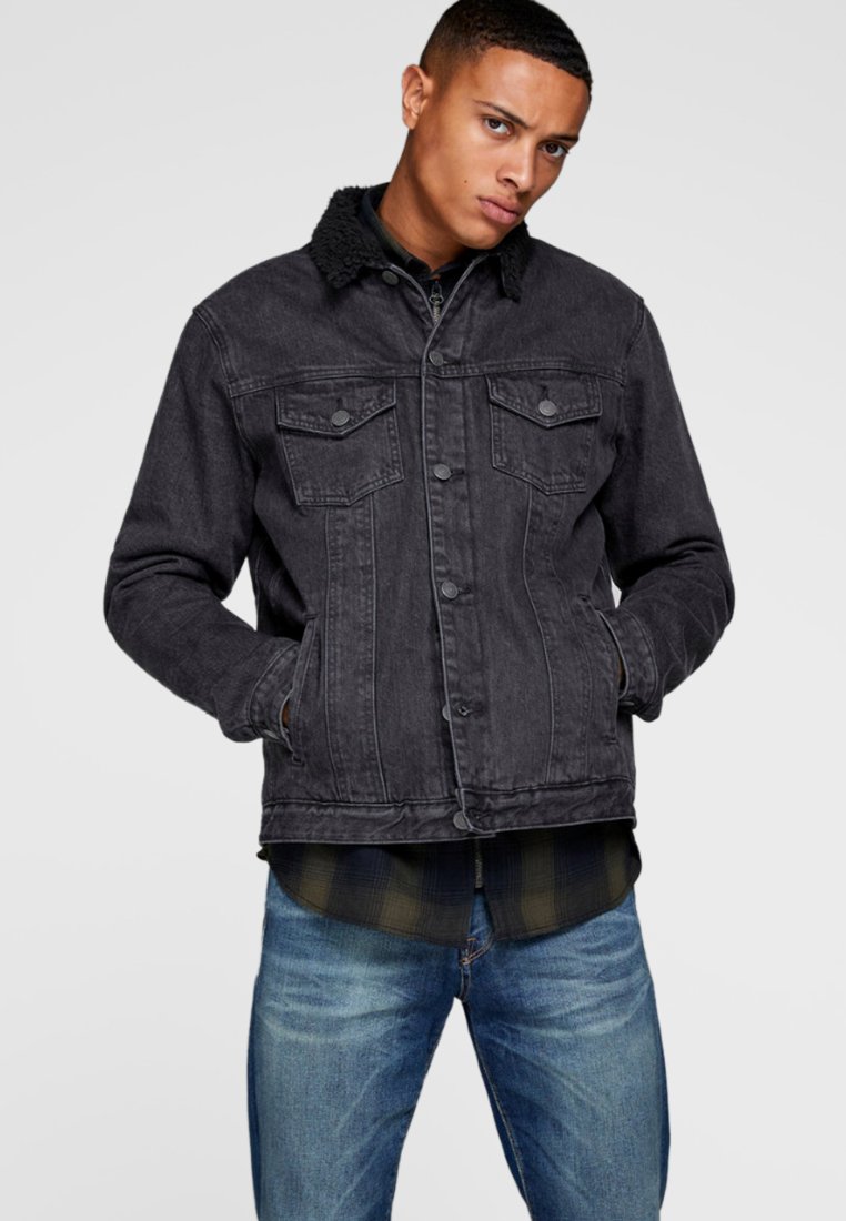 Jack & Jones EDWARD Denim jacket black denim Zalando