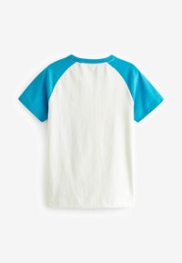 Little Bird SHORT SLEEVE RAGLAN COLOURFUL - REGULAR FIT - T-Shirt print - ecru aqua