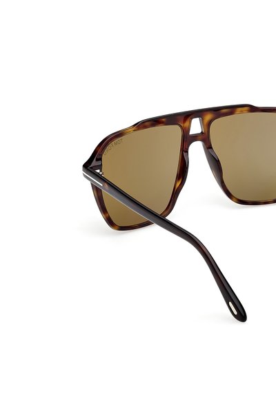 Tom Ford AUTARI - Sluneční brýle - dark avana dark green