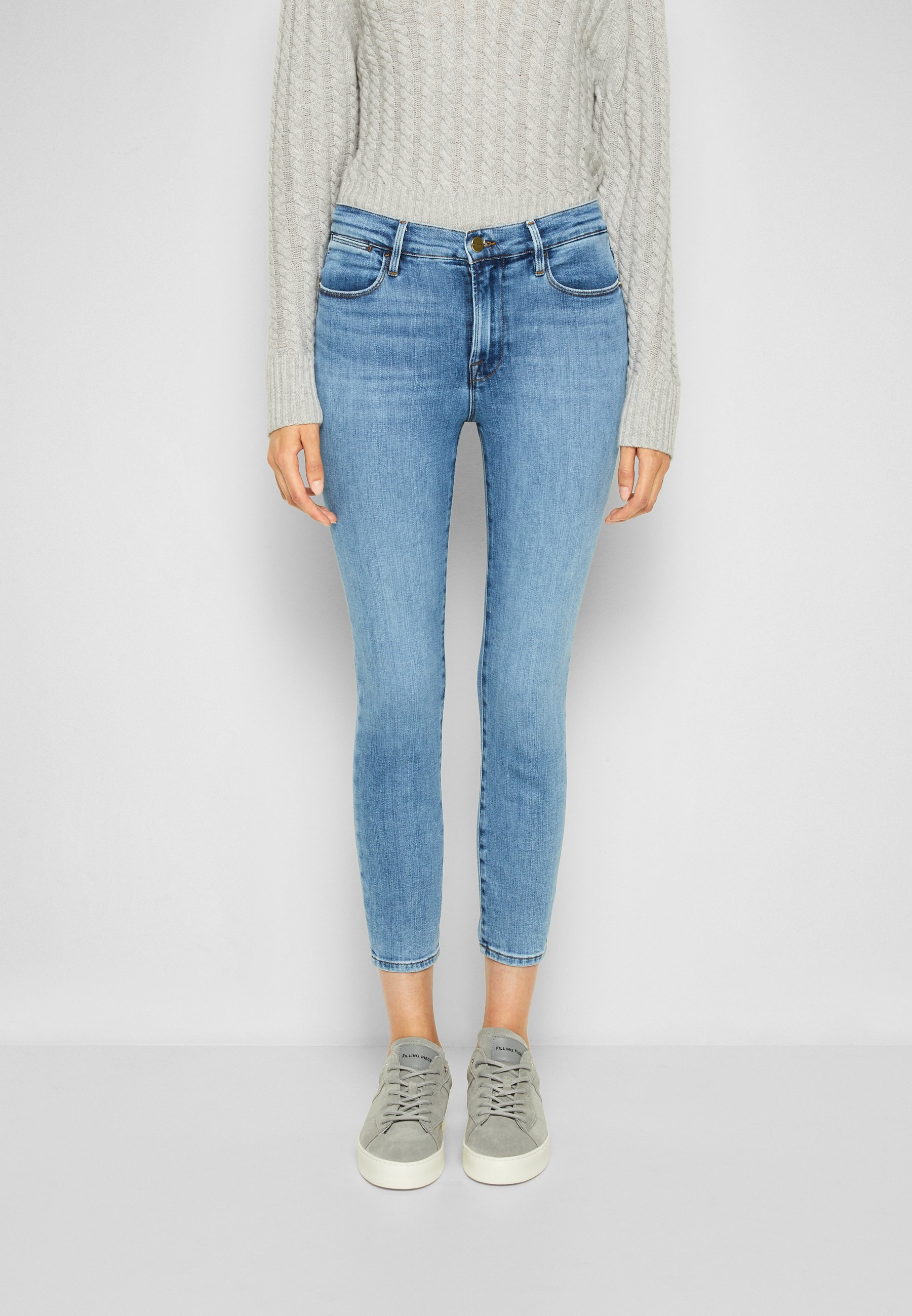 Frame Denim LE HIGH SKINNY CROP - Jeans Skinny Fit - tide pool/blue denim -  Zalando.ie