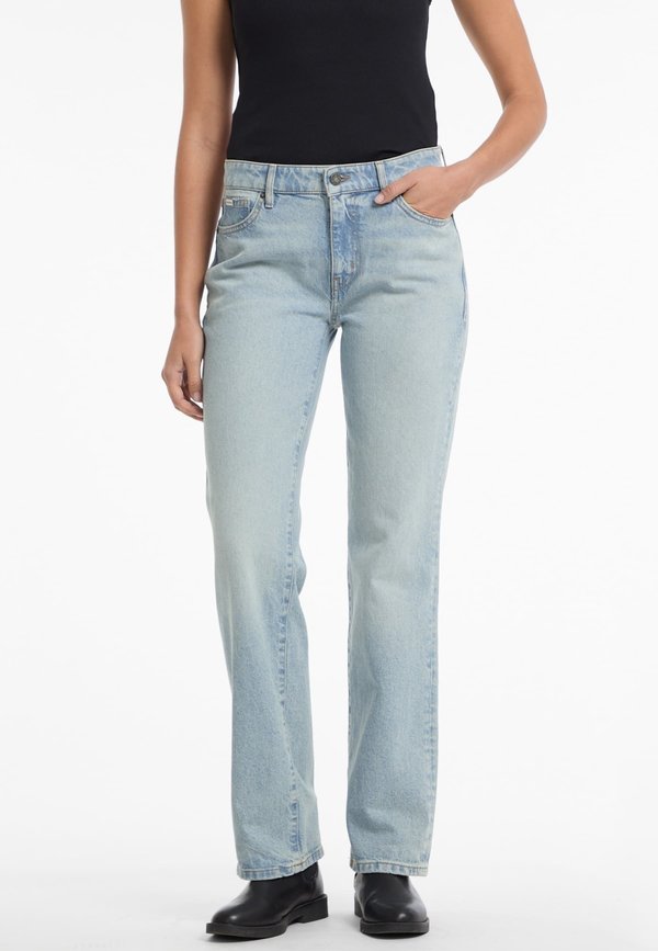 MID RISE - Jeans Straight Leg - himmelblau