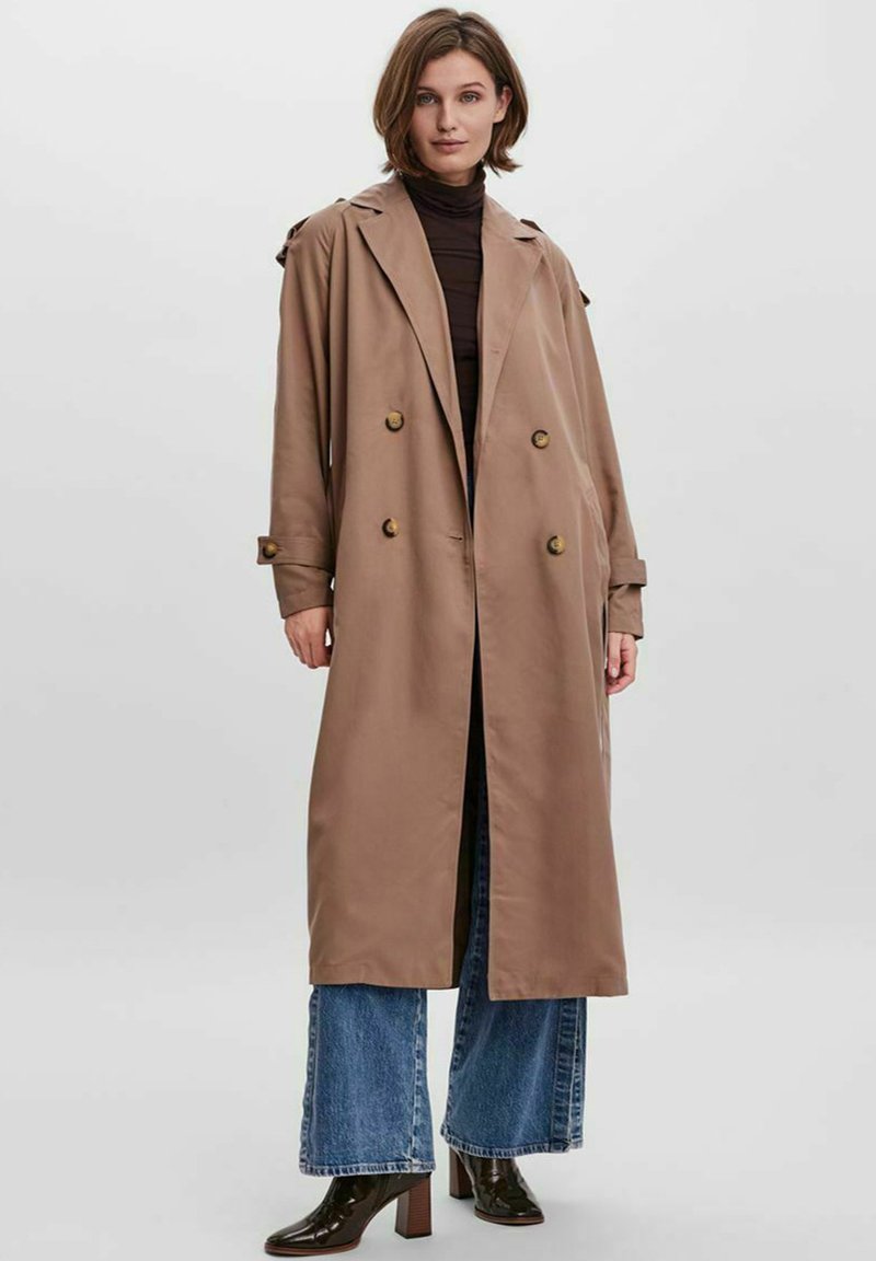 Damen Parkas | Vero Moda Trenchcoat portabella/braun - GG28831 Damen Parkas | Vero Moda Trenchcoat portabella/braun - GG28831