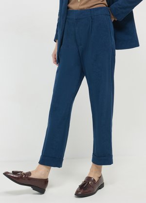 Calliope CON RISVOLTO EFFETTO  - Pantalon classique - blu