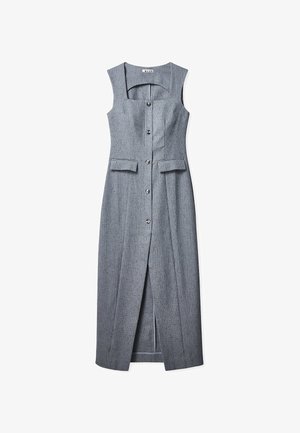 NA-KD, TAILORED SQUARE NECK - Robe longue - dark grey