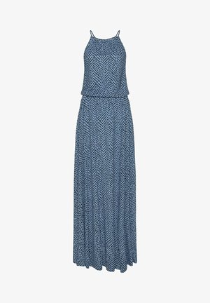LASCANA, Maxikleid - blau marine / bedruckt