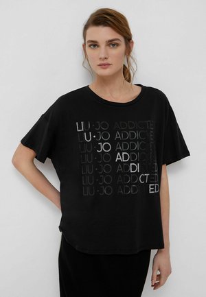LECO-FRIENDLY WITH PRINT - Print T-shirt - black addicted