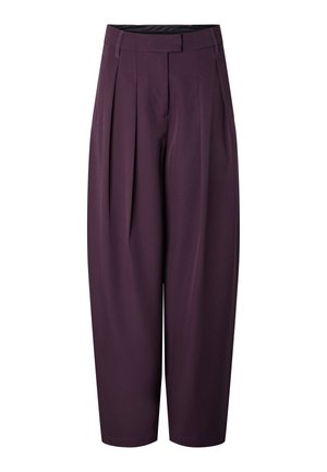 Pieces, HOSE PCOLIVIA BARREL - Pantalon classique - plum perfect