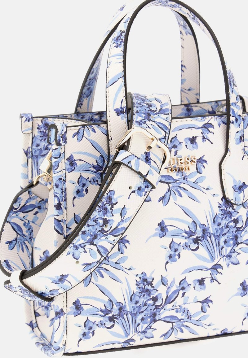 Sac à Main Guess Bleu Myrtille - Taille Medium, Simili Cuir, Neuf Avec étiquettes, Livraison Gratuite