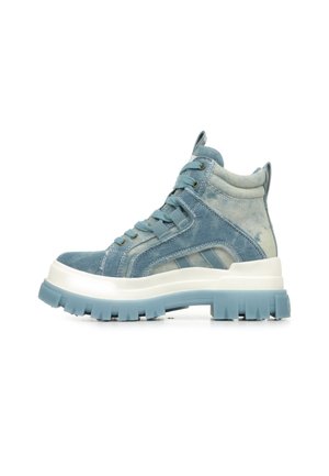 Platform ankle boots - blue