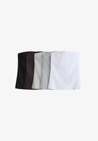 Niet geselecteerd, white/black/light grey marl/chocolate brown stripe