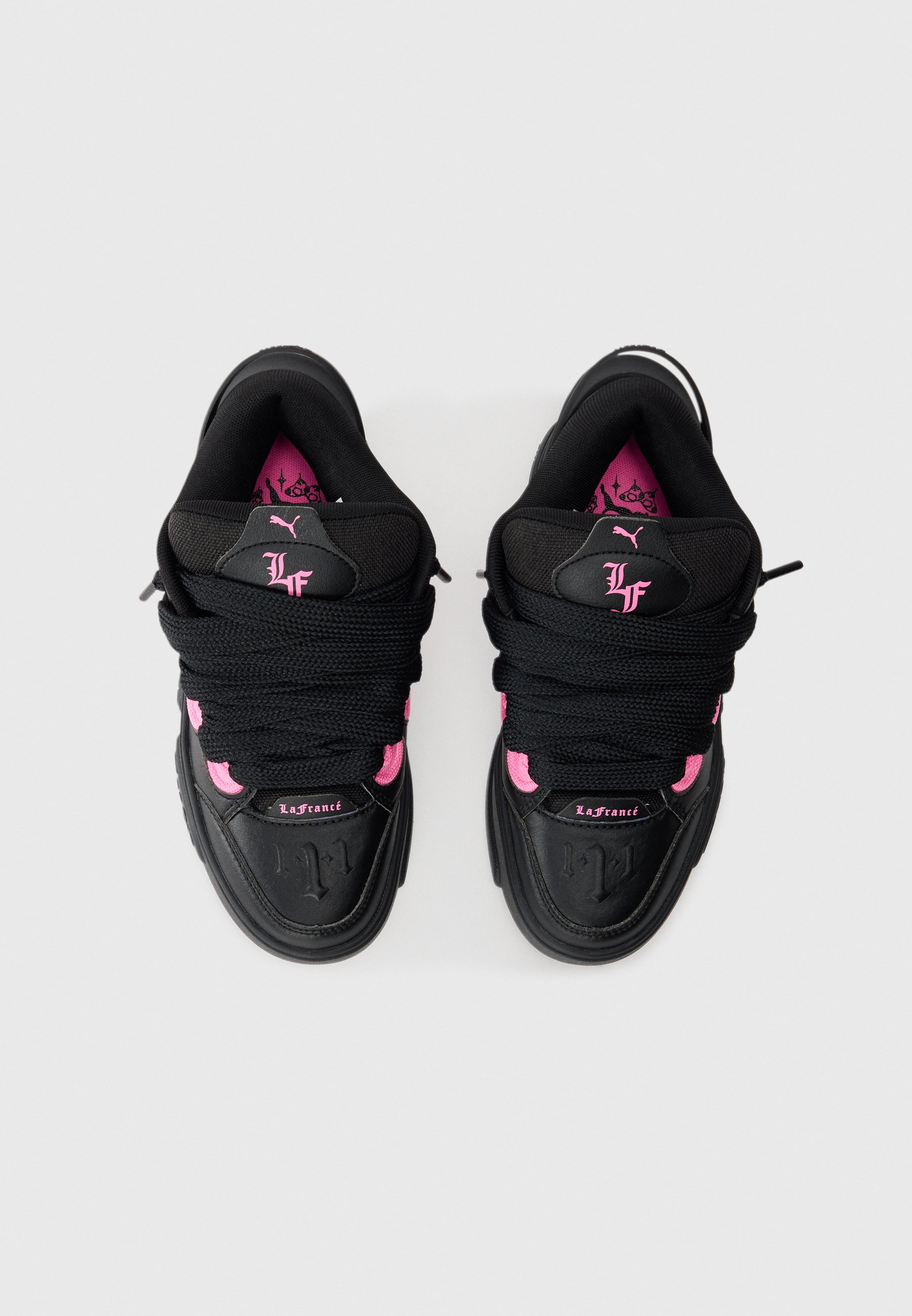 Puma LA FRANCÉ UNTOUCHABLE UNISEX - Ghete baschet - black/glowing