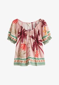 Geselecteerd, pastel palm tree border print