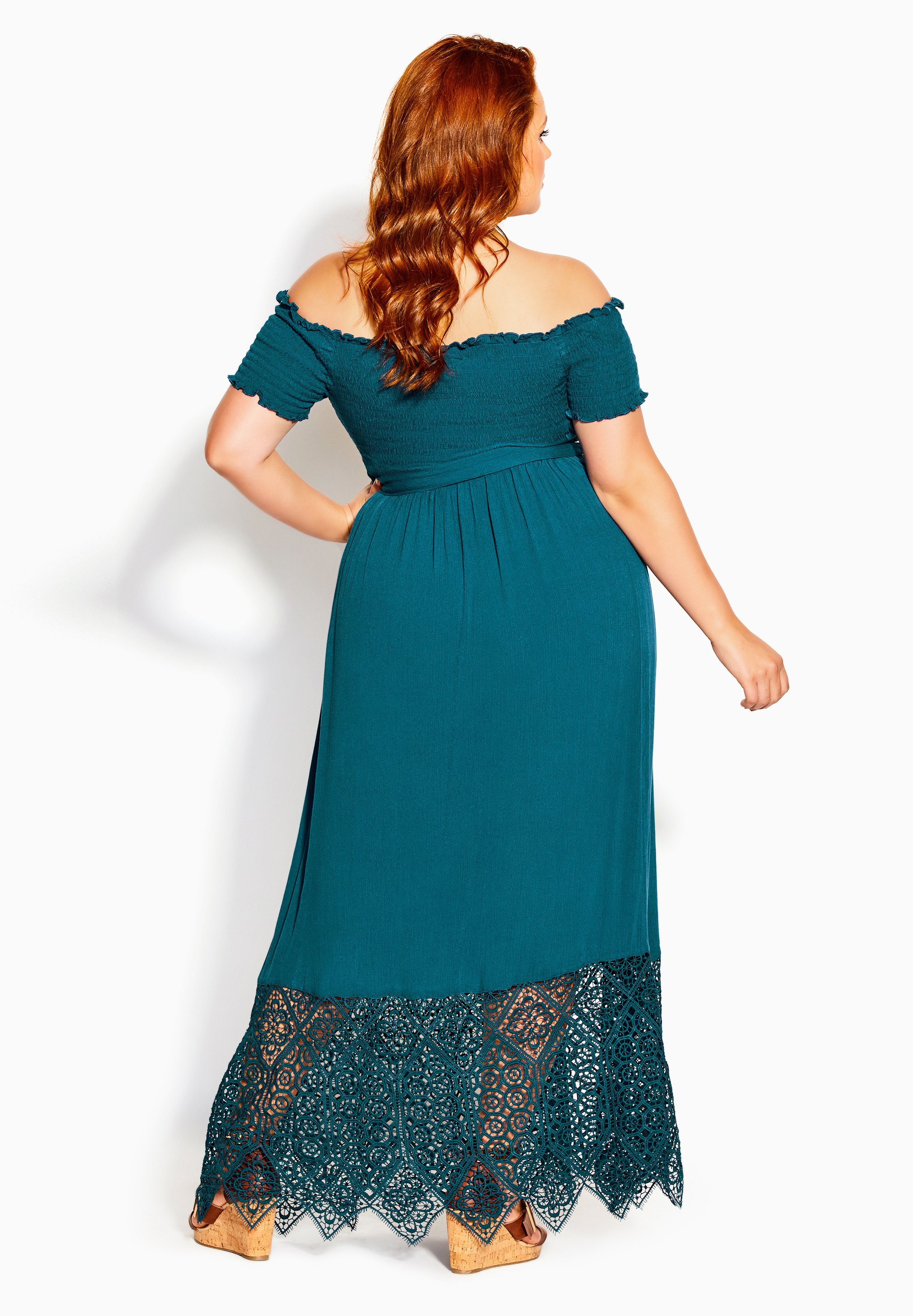 City Chic Maxi dress - teal/blue 