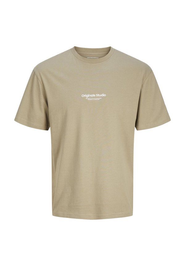 JORVESTERBRO CREW NECK - Print T-shirt - silver sage2