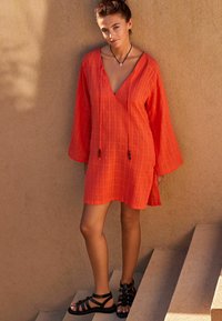 Next COVER-UP KAFTAN - Blúz - coral pink