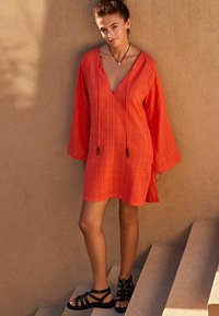 Next - COVER-UP KAFTAN - Pusero - coral pink Pienoiskuva 1