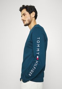 Tommy Hilfiger LOGO LONG SLEEVE TEE - Camisola de manga comprida - dark lakeside