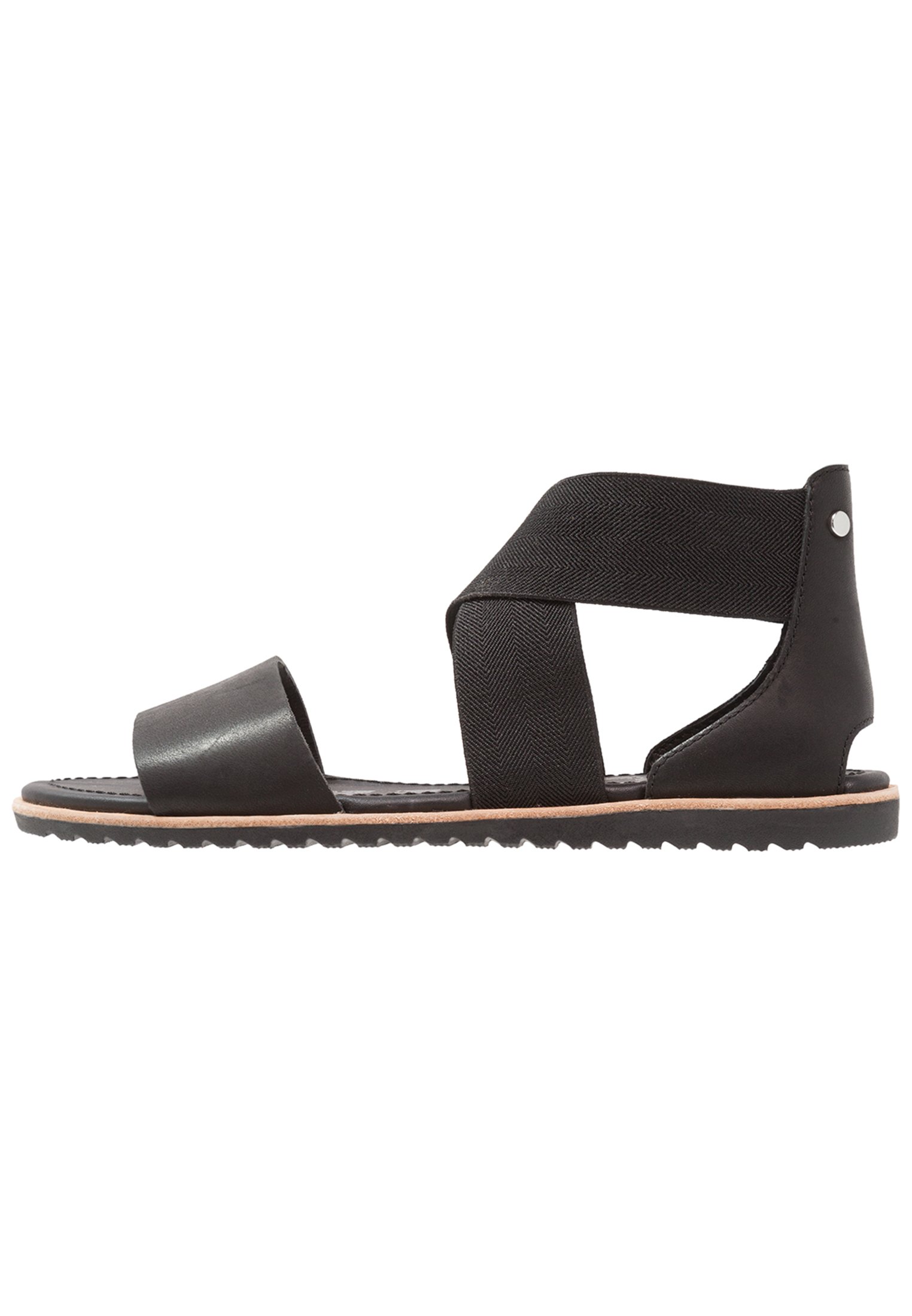sorel ella sandal black