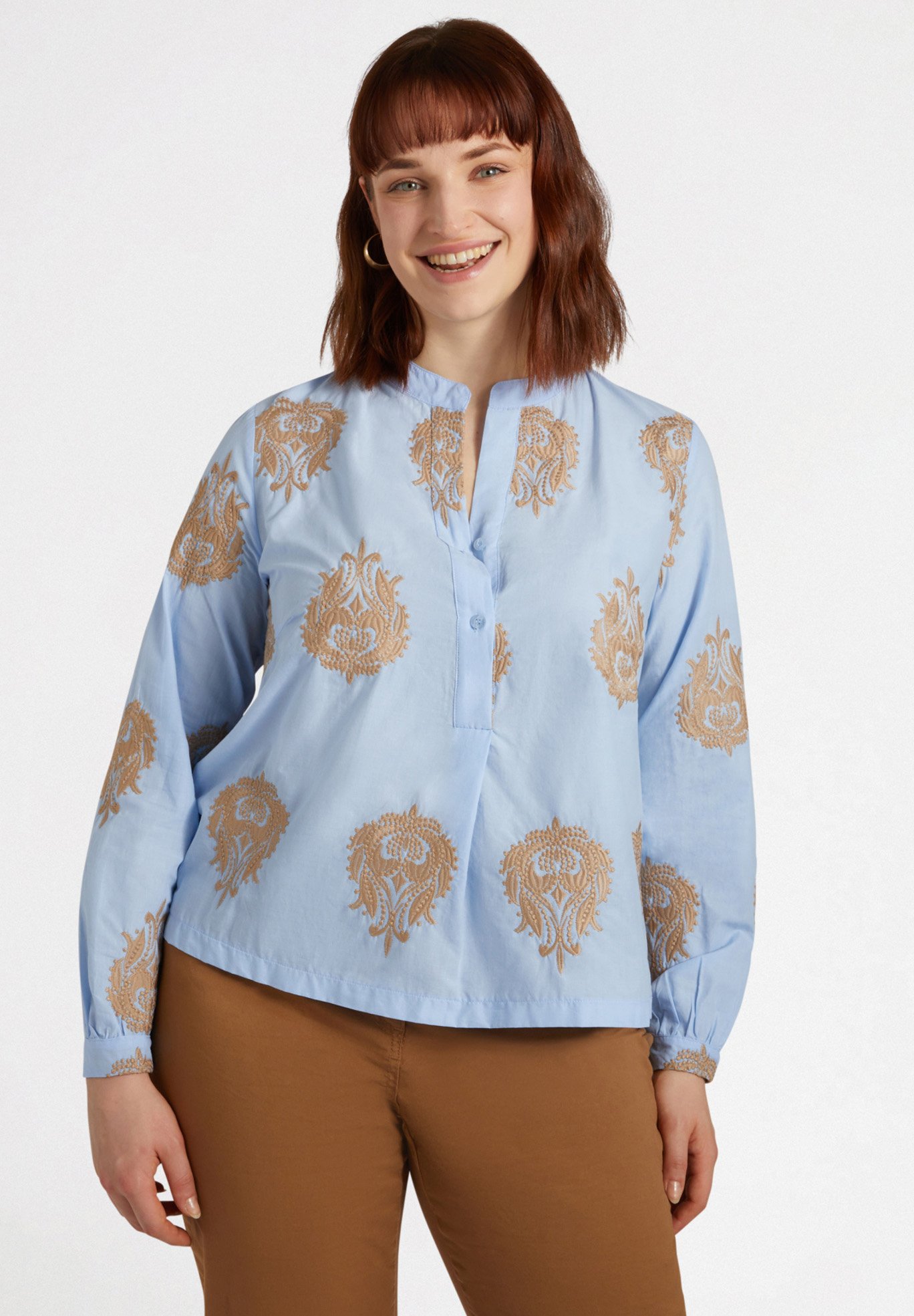 Fiorella Rubino Camicetta azzurro/celeste