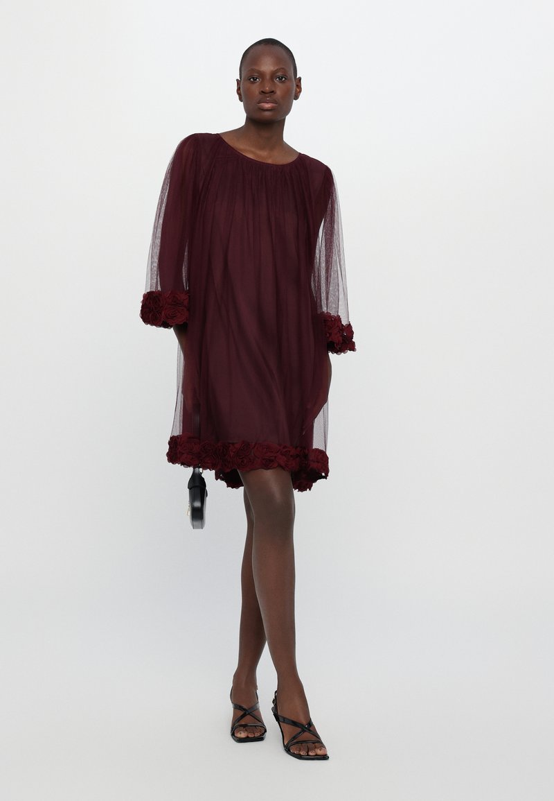 Ida Sjstedt RIVER ROSE DRESS - Cocktail dress / Party dress - burgundy/dark  red - Zalando