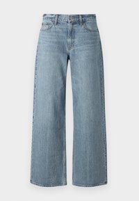 Curve Love Low Rise Ultra Loose Jean - Wide leg - med tinted crease