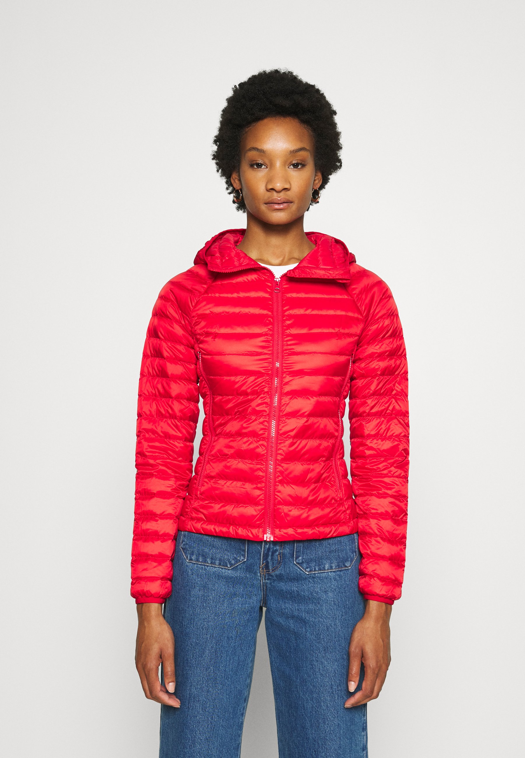 benetton red jacket