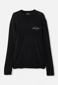 Stickad tröja - black
