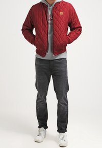 Jack & Jones Felpa con cappuccio - mottled light grey