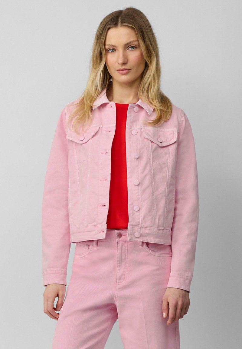 s.Oliver MIT SEITLICHEN EINGRIFFTASCHEN - Spijkerjas - zartrosa